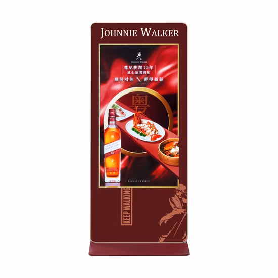 Lecteur publicitaire mural de 10,1 à 10 pouces Lecteur publicitaire sur pied Réseau WiFi Vidéo Affichage vidéo LCD HD Média Écran Qled Lecteur de signalisation numérique