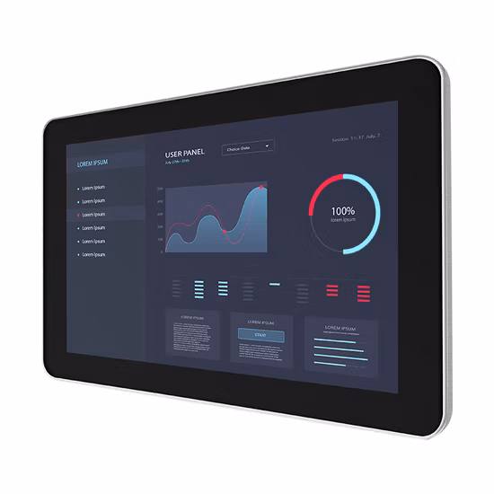 PC industriel sans ventilateur Windows Écran tactile Moniteur Android Ordinateur industriel capacitif avec RFID Tout en un PC Panneau industriel PC IP65